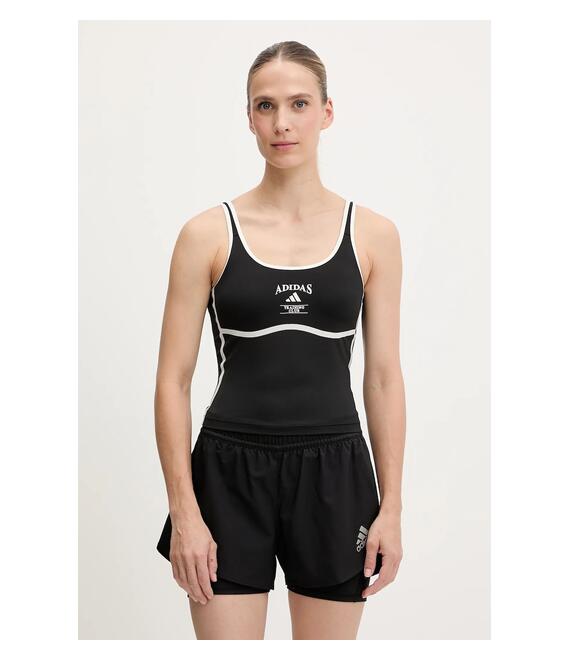 Τοπ προπόνησης adidas Performance Heritage χρώμα: μαύρο, JG6154