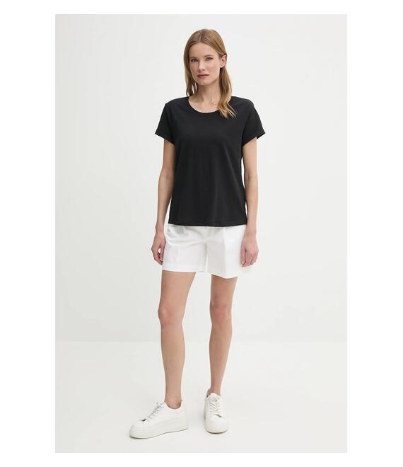 Βαμβακερό μπλουζάκι United Colors of Benetton χρώμα: μαύρο, 3BVXD109F