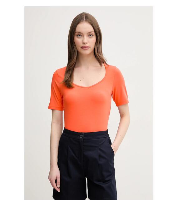 Μπλουζάκι United Colors of Benetton χρώμα: πορτοκαλί, 3FJHD401P
