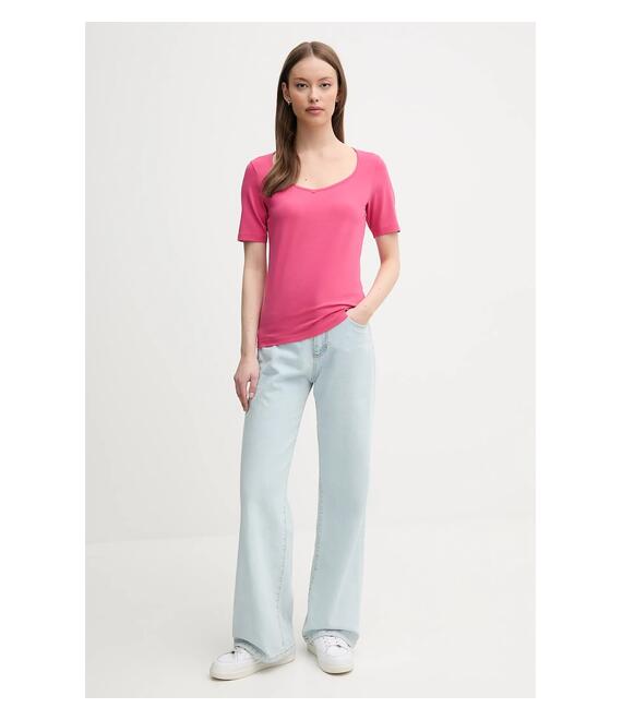 Μπλουζάκι United Colors of Benetton χρώμα: ροζ, 3FJHD401P