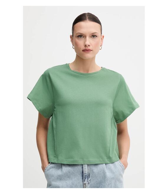 Βαμβακερό μπλουζάκι United Colors of Benetton χρώμα: πράσινο, 3U53D109U