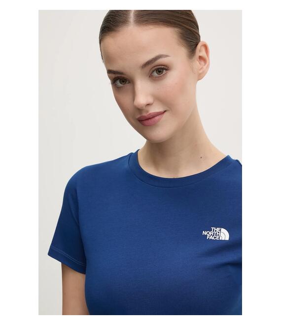 Μπλουζάκι The North Face Simple Dome χρώμα: ναυτικό μπλε, NF0A87NHD1R1