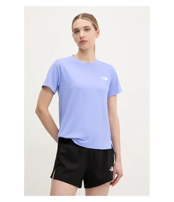 Αθλητικό μπλουζάκι The North Face Flex χρώμα: μοβ, NF0A8BQE0YI1