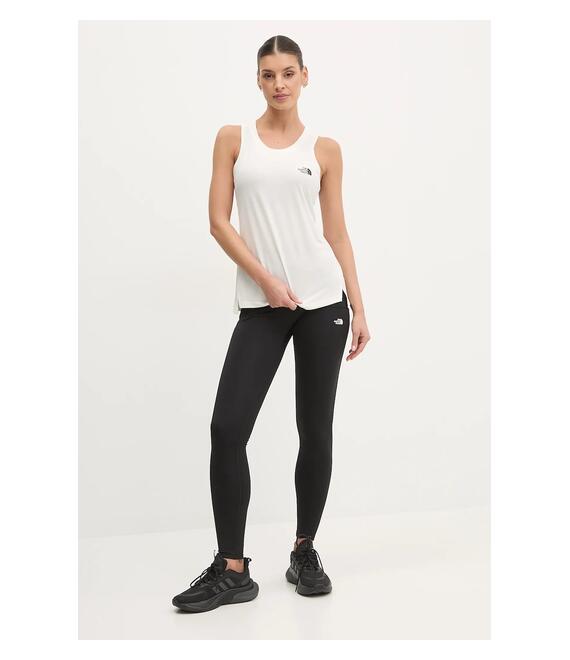 Αθλητικό top The North Face Flex γυναικείο, χρώμα: μπεζ, NF0A8BRTQLI1
