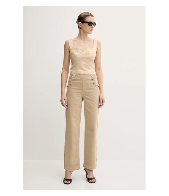 Top Guess AURORA χρώμα: μπεζ, W5GH80 WH5M2