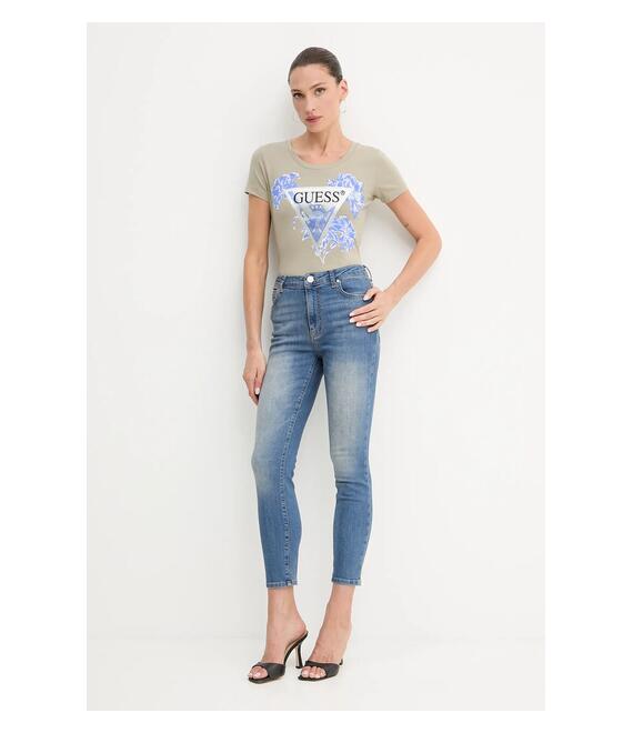 Μπλουζάκι Guess χρώμα: πράσινο, W5GI08 J1314