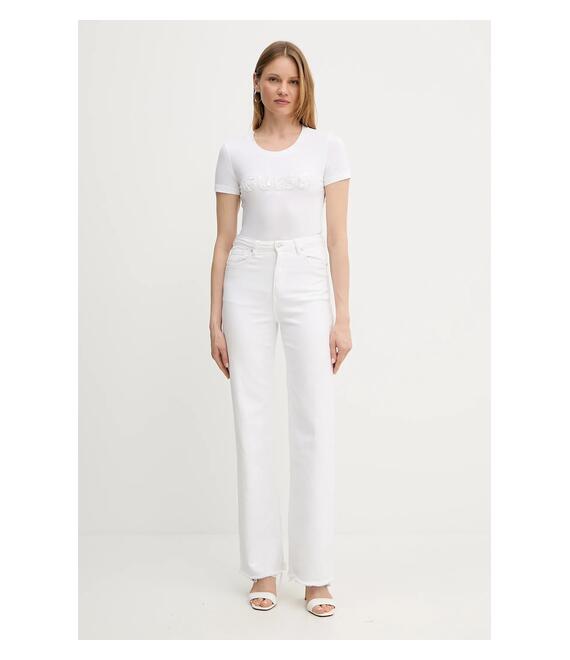 Μπλουζάκι Guess χρώμα: άσπρο, W5GI17 J1314
