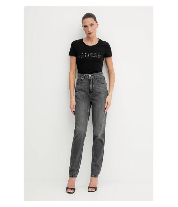 Μπλουζάκι Guess χρώμα: μαύρο, W5GI17 J1314