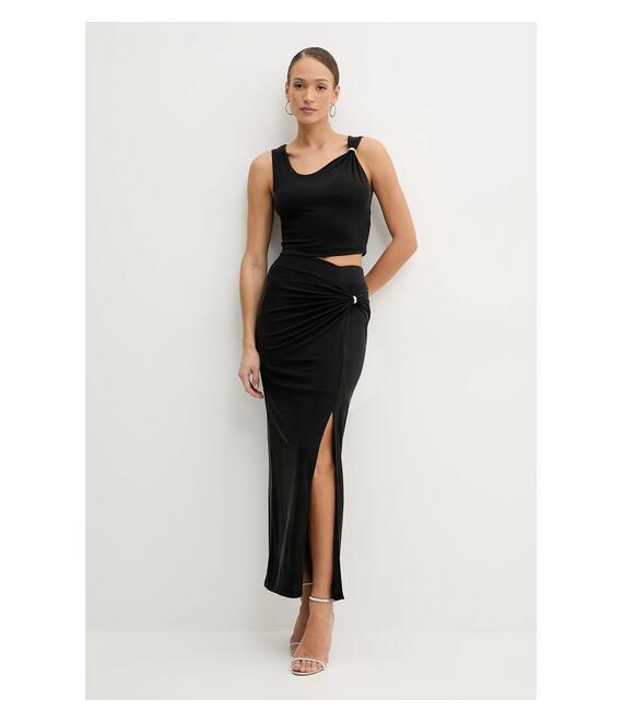 Top Guess AIMEE χρώμα: μαύρο, W5GP22 KAQL2