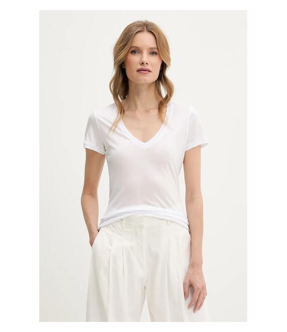 Μπλουζάκι Guess χρώμα: άσπρο, W5GP31 KCSX2