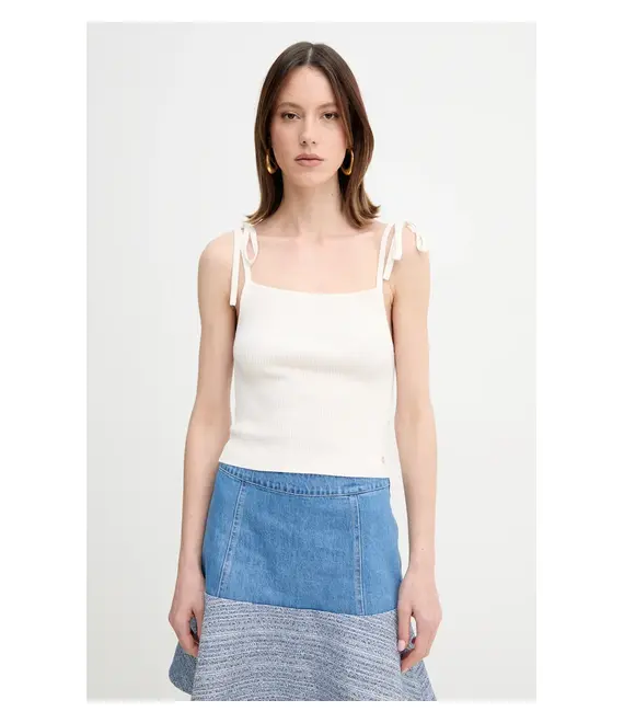 Top Guess SAGE χρώμα: μπεζ, W5GR41 Z3C71