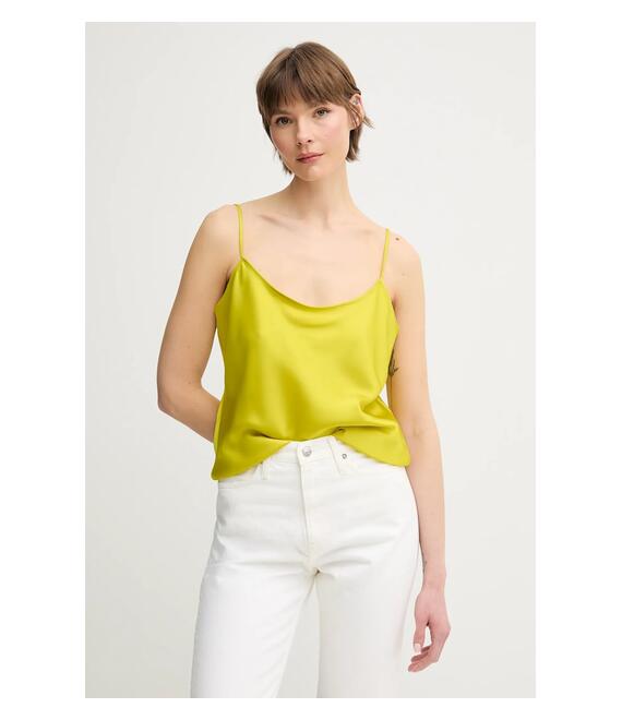 Μπλουζάκι Calvin Klein χρώμα: κίτρινο, LV044B108G