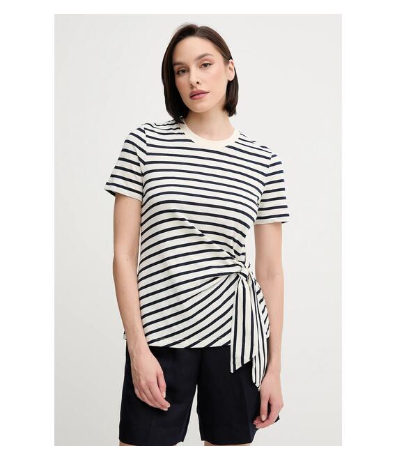 Βαμβακερό μπλουζάκι Tommy Hilfiger χρώμα: μπεζ, WW0WW44559