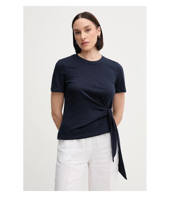 Βαμβακερό μπλουζάκι Tommy Hilfiger χρώμα: ναυτικό μπλε, WW0WW44559