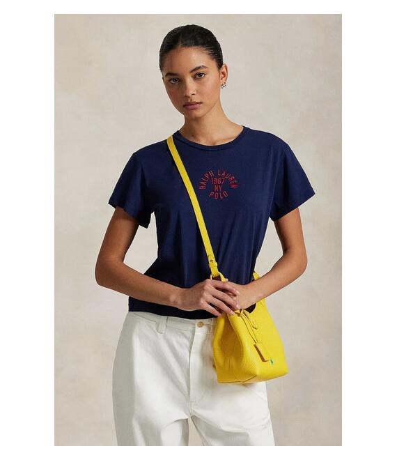 Βαμβακερό μπλουζάκι Polo Ralph Lauren χρώμα: ναυτικό μπλε, 211965108