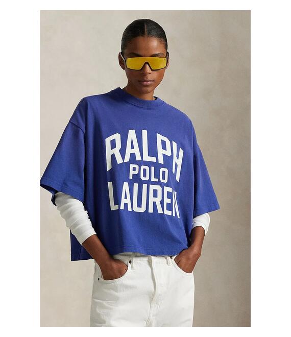 Βαμβακερό μπλουζάκι Polo Ralph Lauren χρώμα: μπλε, 211965118