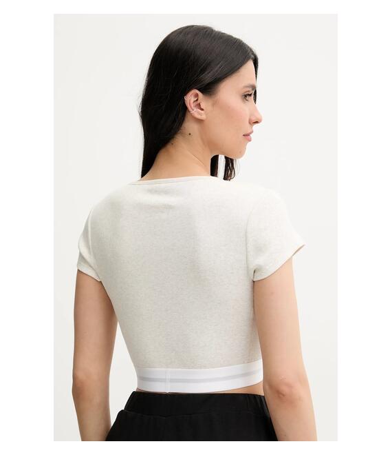 Μπλουζάκι Calvin Klein Underwear χρώμα: μπεζ, LV00QS7349