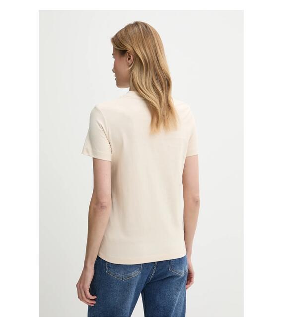 Βαμβακερό μπλουζάκι Calvin Klein Jeans χρώμα: μπεζ, J20J225256