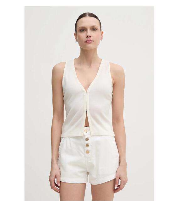 Μπλουζάκι Calvin Klein Jeans χρώμα: μπεζ, J20J225316