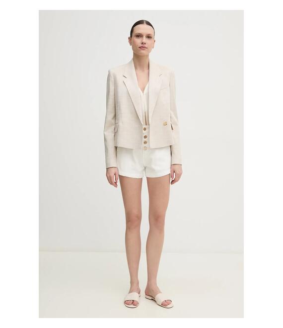 Μπλουζάκι Calvin Klein Jeans χρώμα: μπεζ, J20J225316