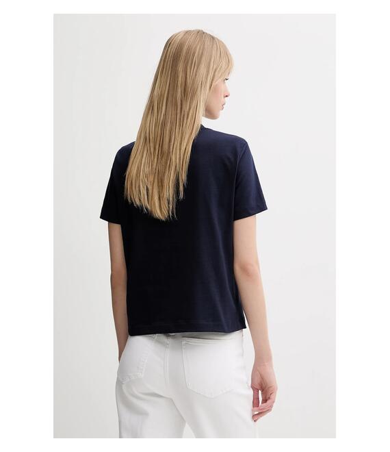 Βαμβακερό μπλουζάκι Calvin Klein Jeans χρώμα: ναυτικό μπλε, LV047B851G