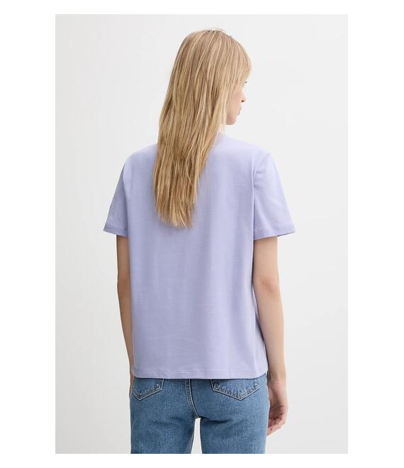 Βαμβακερό μπλουζάκι Calvin Klein Jeans χρώμα: μοβ, LV047B865G