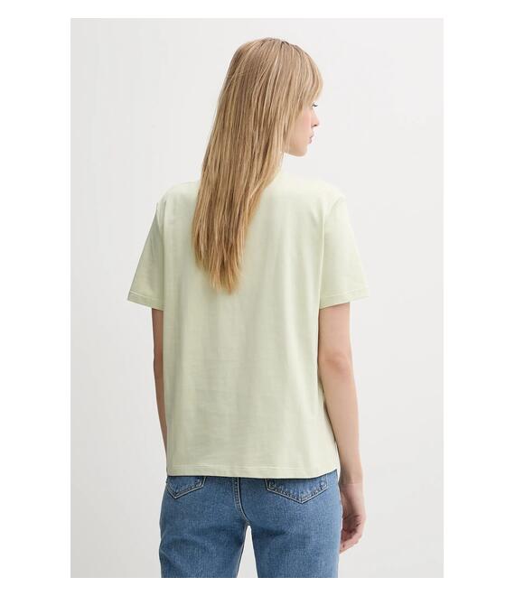 Βαμβακερό μπλουζάκι Calvin Klein Jeans χρώμα: πράσινο, LV047B865G