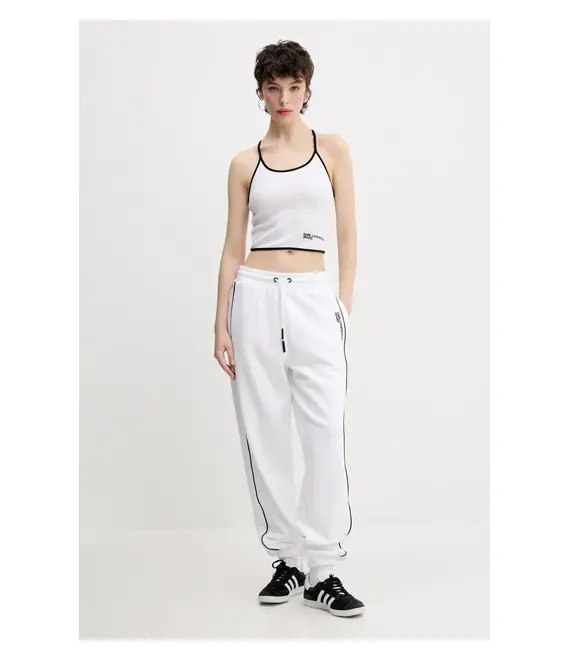 Top Karl Lagerfeld Jeans χρώμα: άσπρο, A2W17026