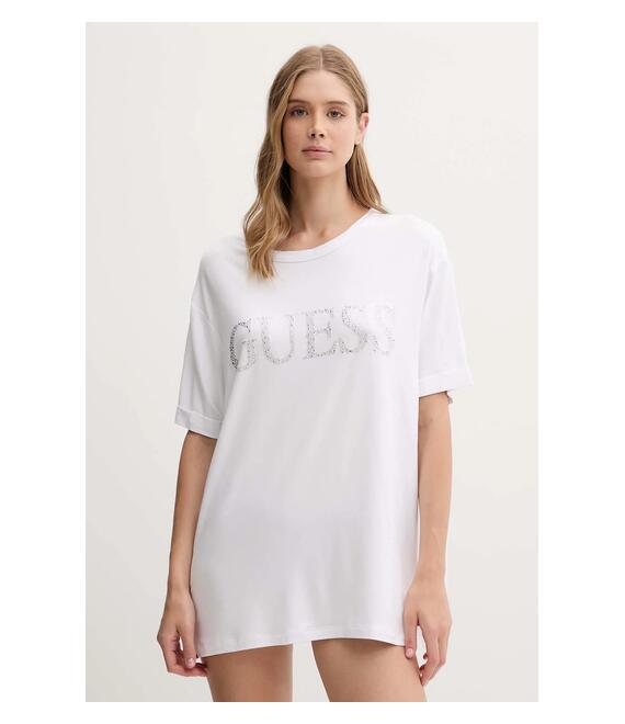 Μπλουζάκι Guess χρώμα: άσπρο, E5GI07 K68D2