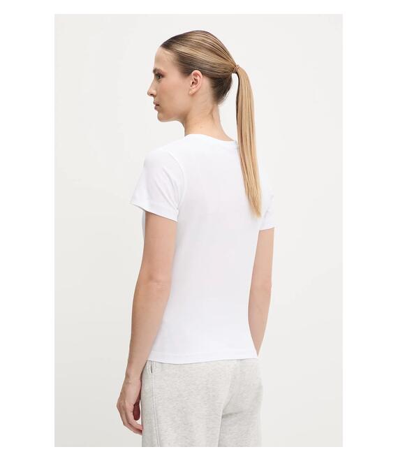Βαμβακερό μπλουζάκι Guess NARCISO χρώμα: άσπρο, V5GI10 K9RM1