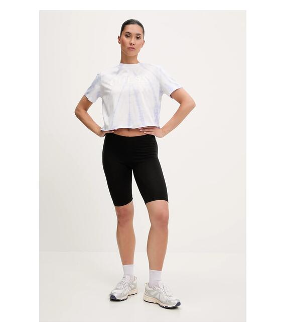 Βαμβακερό μπλουζάκι Guess GENZIANA χρώμα: μπλε, V5GI19 I3Z14