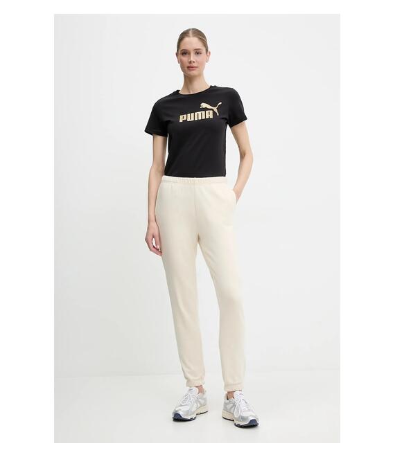 Βαμβακερό μπλουζάκι Puma χρώμα: μαύρο, 631536