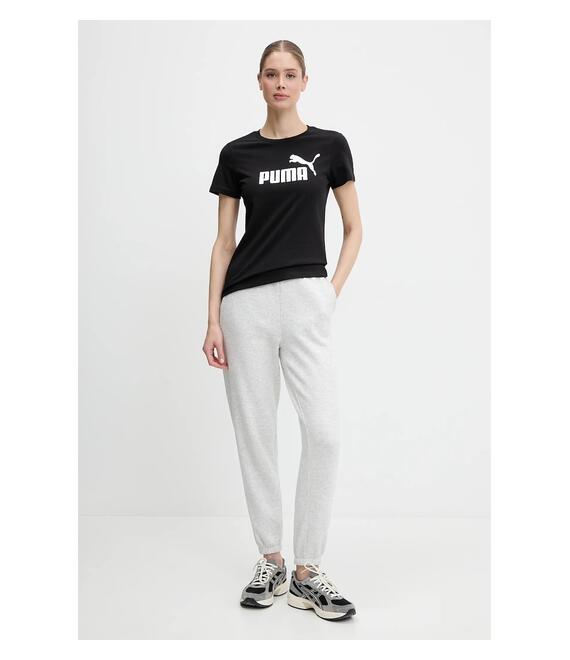 Βαμβακερό μπλουζάκι Puma χρώμα: μαύρο, 631536