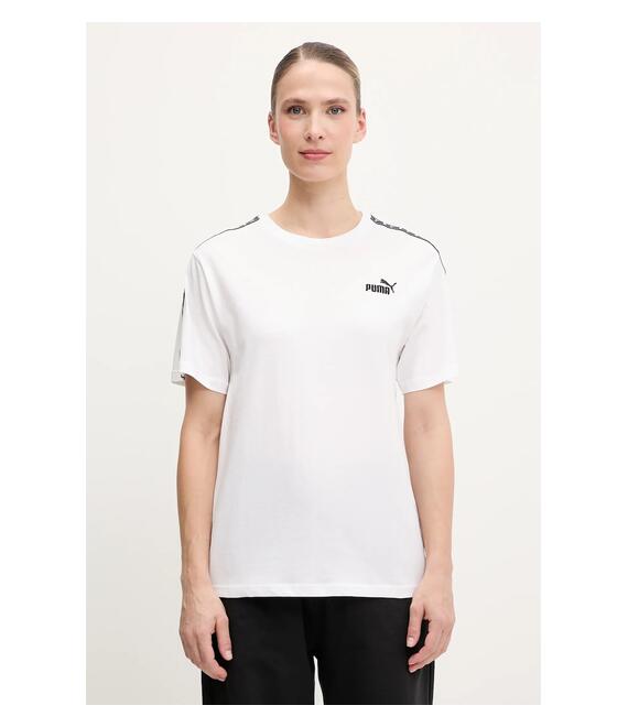 Βαμβακερό μπλουζάκι Puma χρώμα: άσπρο, 685009