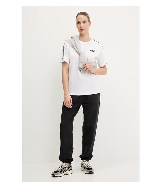 Βαμβακερό μπλουζάκι Puma χρώμα: άσπρο, 685009