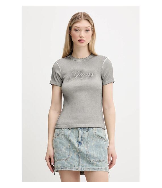 Μπλουζάκι Guess Originals χρώμα: γκρι, W5GP59 KCTT1
