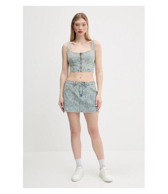 Top Guess Originals χρώμα: μπλε, W5GG25 D5OTA