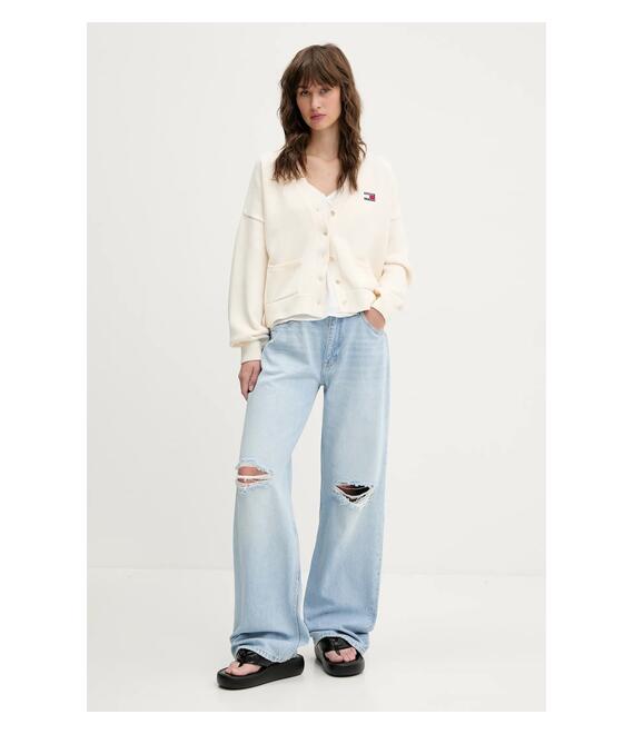 Μπλουζάκι Tommy Jeans χρώμα: άσπρο, DW0DW20604