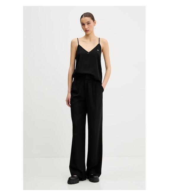 Μπλουζάκι Tommy Jeans χρώμα: μαύρο, DW0DW20604