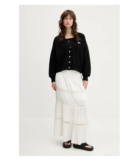 Top Tommy Jeans χρώμα: μαύρο, DW0DW20234