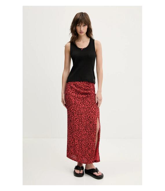 Βαμβακερό τοπ Tommy Jeans χρώμα: μαύρο, DW0DW20619
