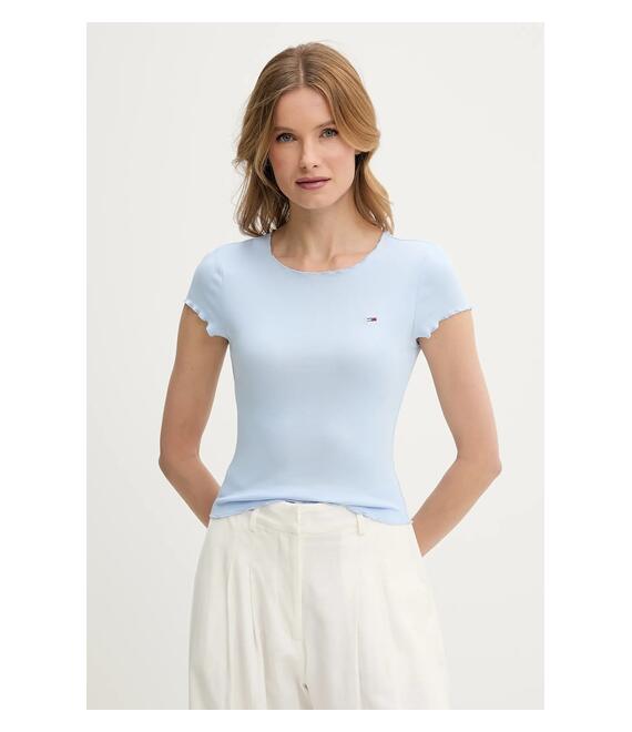 Μπλουζάκι Tommy Jeans χρώμα: μπλε, DW0DW20623