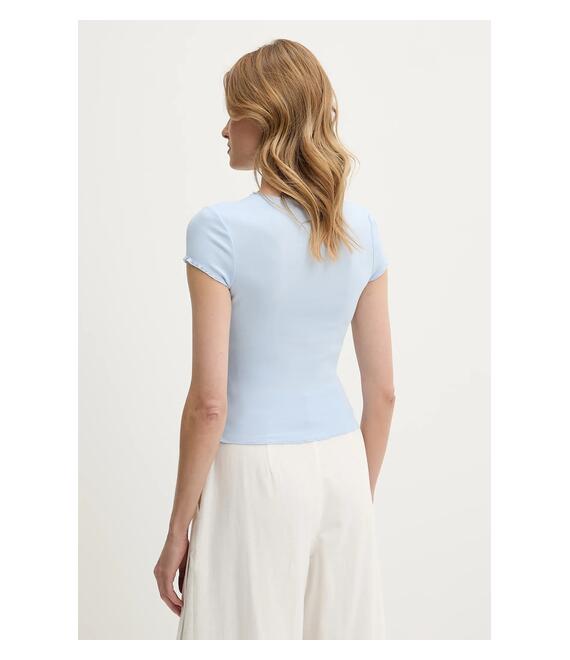 Μπλουζάκι Tommy Jeans χρώμα: μπλε, DW0DW20623