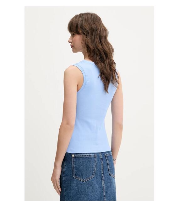 Top Tommy Jeans χρώμα: μπλε, DW0DW20673