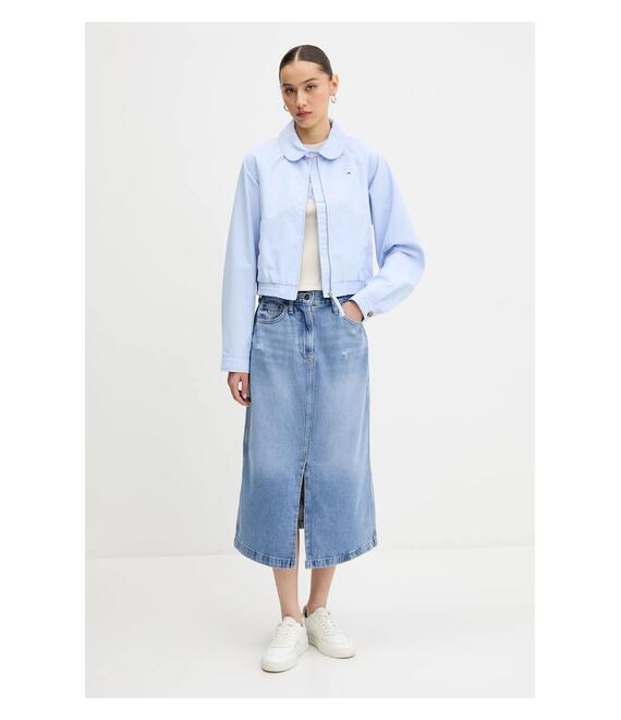 Top Tommy Jeans χρώμα: μπεζ, DW0DW21339