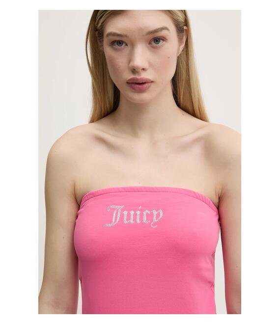Top Juicy Couture JERSEY BABEY BANDEAU χρώμα: ροζ, JCWCT23310