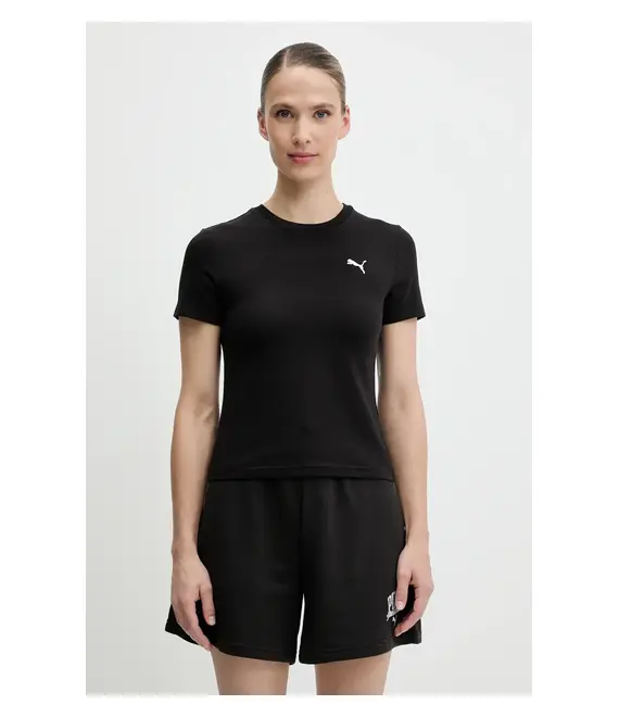 Μπλουζάκι Puma χρώμα: μαύρο, 629742