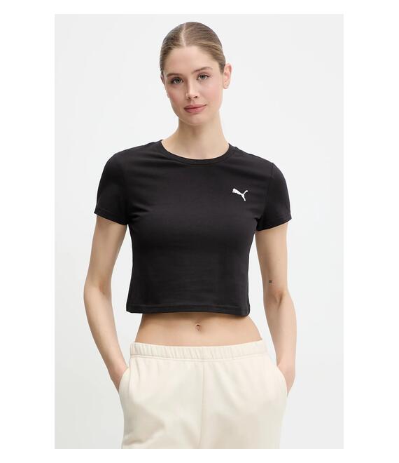 Μπλουζάκι Puma χρώμα: μαύρο, 629745