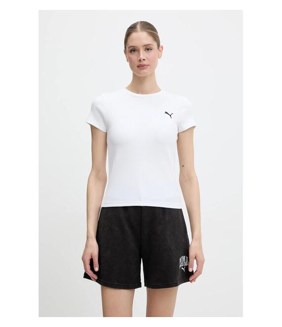 Μπλουζάκι Puma χρώμα: άσπρο, 629766