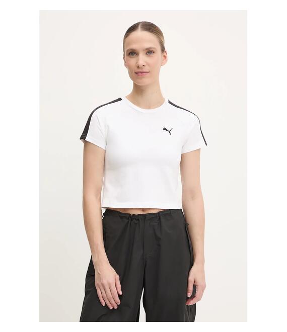 Μπλουζάκι Puma χρώμα: άσπρο, 629802